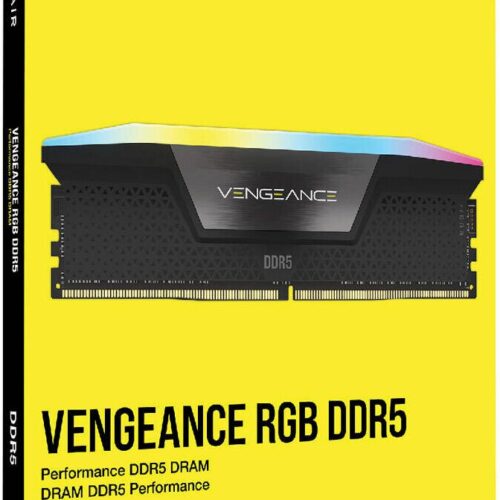 Corsair Vengeance RGB 32GB (2x 16GB) DDR5 Dual Channel Desktop Memory, 288-Pin, 6000MHz Memory Speed