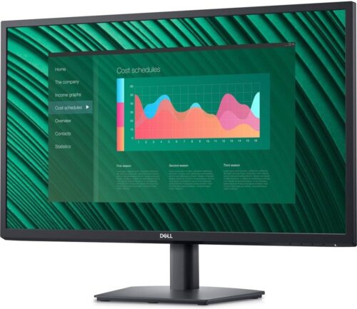 Dell E2722H 27" VA Monitor, Full HD (1080p) 1920 x 1080 @ 60 Hz Refresh Rate, 8ms Response Time, 16:9 Aspect Ratio, 16.7 Million Colors, Anti-glare Screen Coating, VGA, DisplayPort 1.2, Black | E2723H