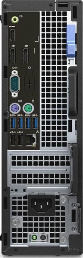 Used - Dell Optiplex 7050 SFF Desktop Computer, 8th Gen Intel Core i5 Processor, 8GB RAM, 256GB SSD, Windows 10 Pro, Black | Optiplex with wireless keyboard and mouse