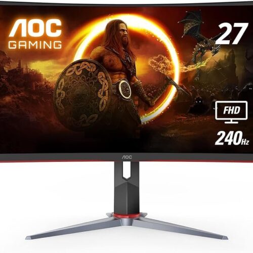 71lu2UrfdXL._AC_SX679_.jpg OC C27G2Z 27" Curved Frameless Ultra-Fast Gaming Monitor, FHD 1080p, 0.5ms 240Hz, FreeSync, HDMI/DP/VGA, Height Adjustable,