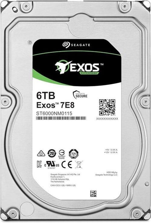 Seagate EXOS 6TB 7200 RPM SATA Enterprise HDD new.