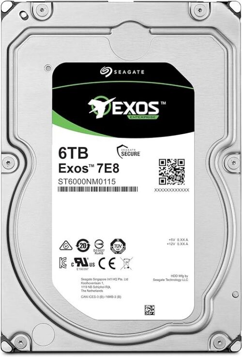 Seagate EXOS 6TB 7200 RPM SATA Enterprise HDD
