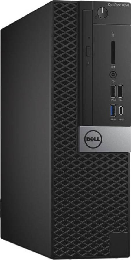 Used - Dell Optiplex 7050 SFF Desktop Computer, 8th Gen Intel Core i5 Processor, 8GB RAM, 256GB SSD, Windows 10 Pro, Black | Optiplex with wireless keyboard and mouse