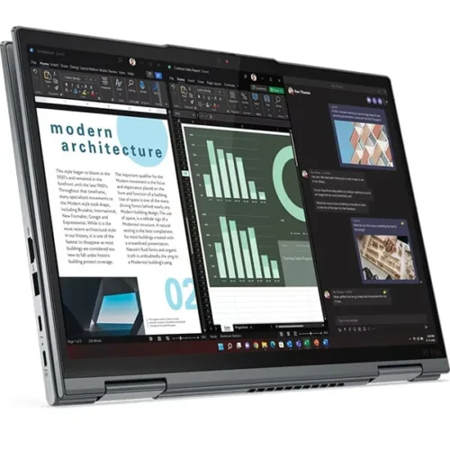 Lenovo ThinkPad X1 Yoga Gen 9 2-in-1 Convertible (2025) Laptop – th Gen / Intel Core ULTRA 7  / 14inch WUXGA / 1000GB SSD / 16GB RAM / Shared Intel Iris Xe Graphics / Windows 11 Pro / English & Arabic Keyboard / Grey / Middle East Version `WARRANTY JULY 2028 NEW