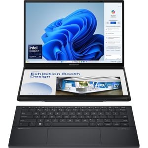 Asus Zenbook Duo OLED (2023) Ultrabook – 1st Series Intel Core Ultra 9-185H  14inch 3K OLED  1TB SSD  32GB RAM Shared Intel Arc Graphics / Windows 11PRO USED