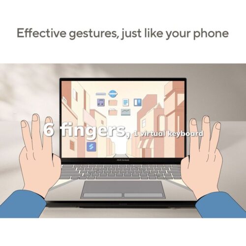 Asus Zenbook Duo OLED (2023) Ultrabook – 1st Series Intel Core Ultra 9-185H  14inch 3K OLED  1TB SSD  32GB RAM Shared Intel Arc Graphics / Windows 11PRO USED