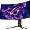ASUS ROG Swift OLED PG34WCDM Gaming Monitor, 34" QHD OLED Display, 240Hz Refresh Rate, 0.03ms (GtG) Response Time, 800R Curvature, FreeSync Premium Pro, G-Sync Technology