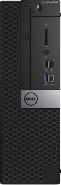 Used - Dell Optiplex 7050 SFF Desktop Computer, 8th Gen Intel Core i5 Processor, 8GB RAM, 256GB SSD, Windows 10 Pro, Black | Optiplex with wireless keyboard and mouse