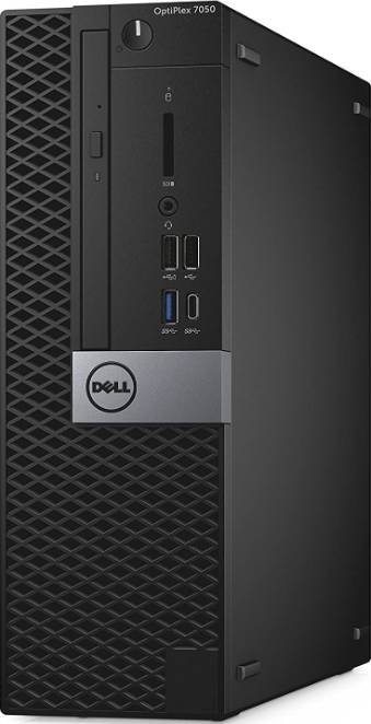 Used - Dell Optiplex 7050 SFF Desktop Computer, 8th Gen Intel Core i5 Processor, 8GB RAM, 256GB SSD, Windows 10 Pro, Black | Optiplex with wireless keyboard and mouse