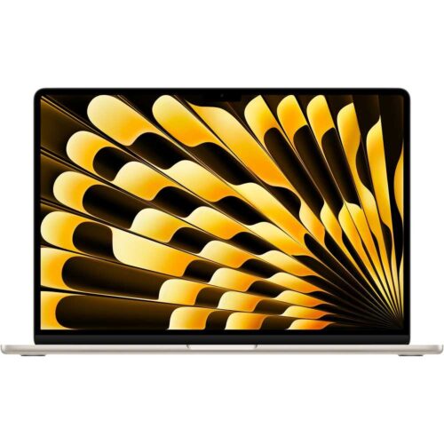 Apple MacBook Air 15-inch (2024) – M3 with 8-core CPU / 8GB RAM / 256GB SSD / 10-core GPU / macOS Sonoma / English Keyboard / Starlight / Middle East Version