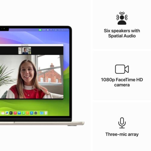 Apple MacBook Air 15-inch (2024) – M3 with 8-core CPU / 8GB RAM / 256GB SSD / 10-core GPU / macOS Sonoma / English Keyboard / Starlight / Middle East Version