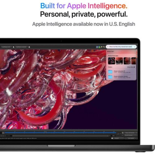 Apple MacBook Pro 16-inch (2024) – M4 Pro Max with 14-core CPU / 36GB RAM / 1TB SSD / 32-core GPU / macOS Sequoia / English & Arabic Keyboard / Space Black / Middle East Version