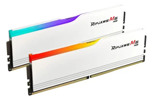 64GB G.Skill Ripjaws M5 RGB DDR5 5200MHz Dual Channel Kit 2x32GBCL40 1.10V White