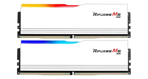 64GB G.Skill Ripjaws M5 RGB DDR5 5200MHz Dual Channel Kit 2x32GBCL40 1.10V White